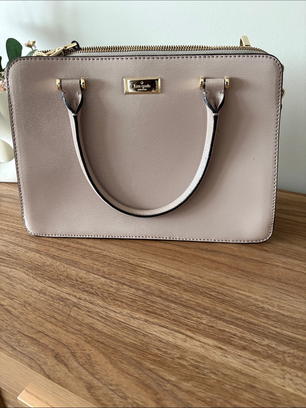 kate spade Blush Pink Saffiano Leather Bag